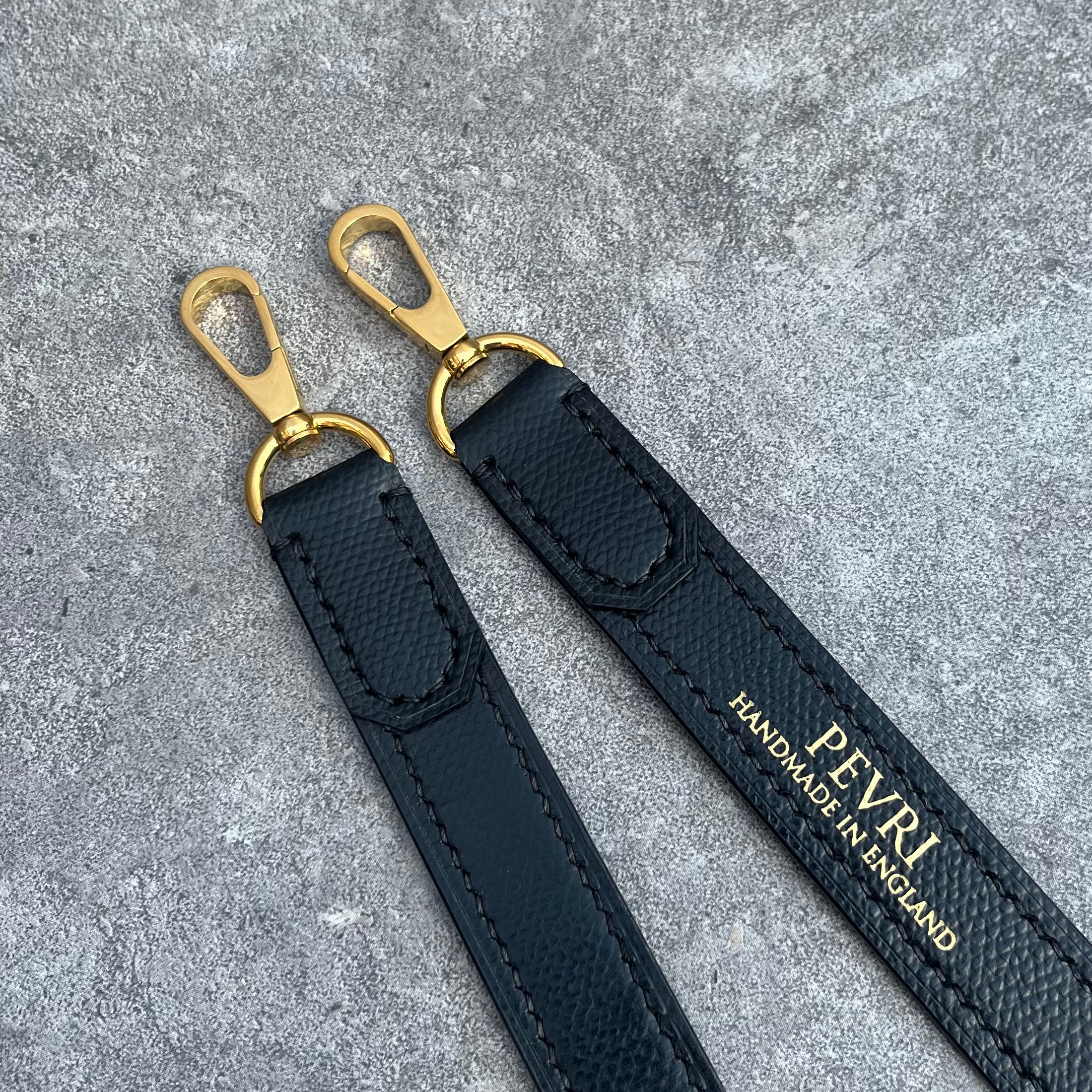 Black handbag strap